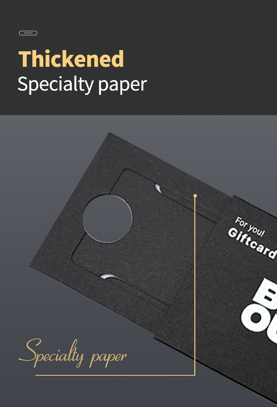 Double Sliding Pulling Card Sleeve Style Giftcard Packaging
