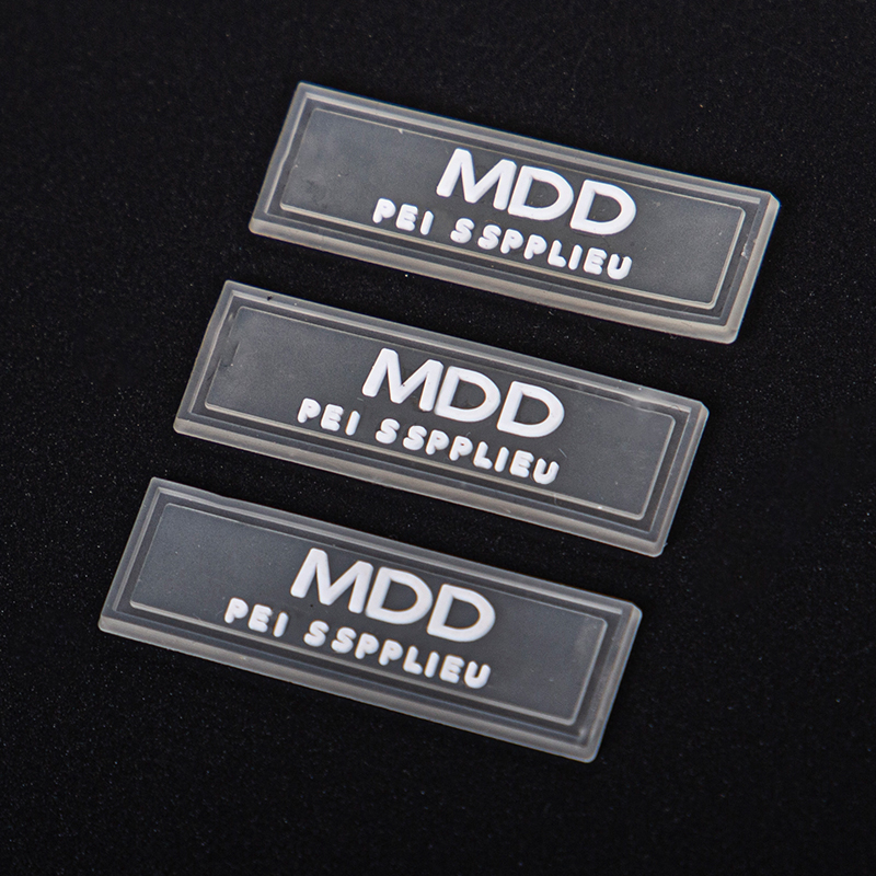 Personalized Manufacturers Factory High Quality Custom Embossed 3D Silicone Rubber Label Logo Patches Custom Clothing Labels