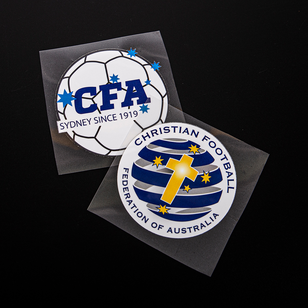 Custom Printing Special Design Logo Heat Transfer Labels Stickers for Garments Football Team T-shirt