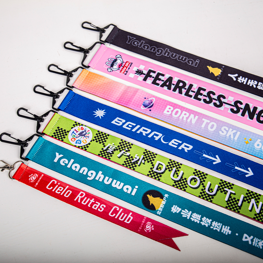 Adjustable Sports Ski Straps Nylon Hook Loop Strap Buckle Customizable Logo Colorful Ski Belt Ski Ribbon