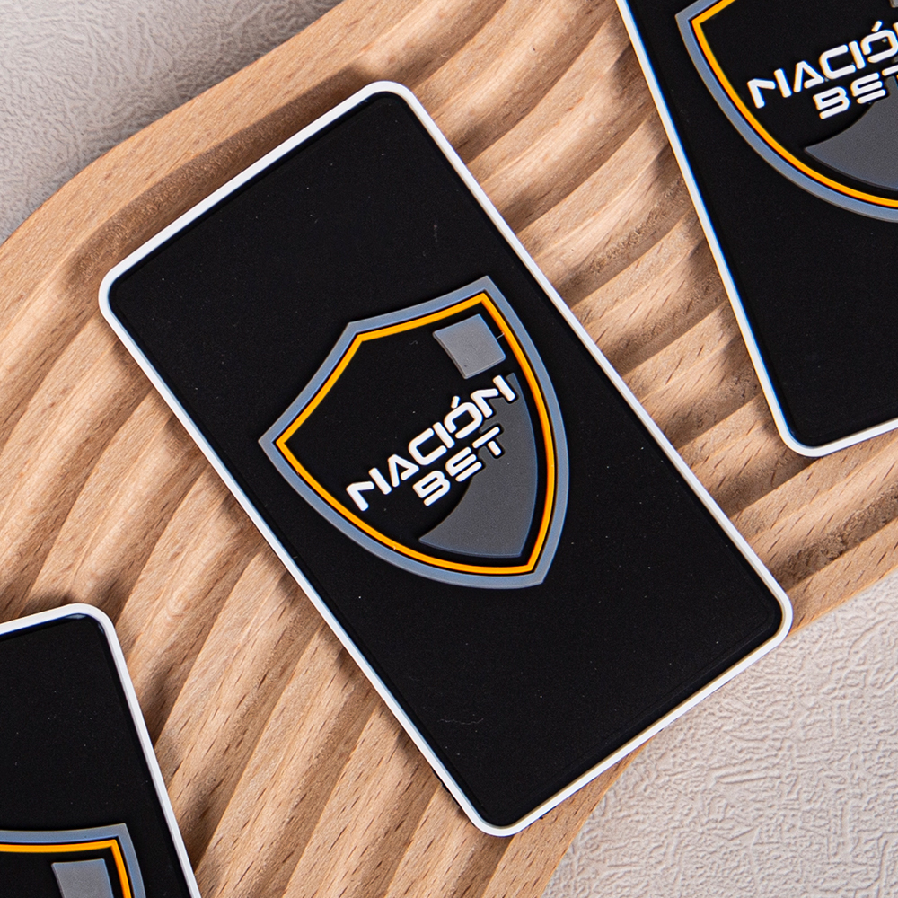 Custom 2D 3D Logo Embossed Soft Rubber Garment Label Silicon PVC Patch with Sticker Adhesive Customizable Brand Logo