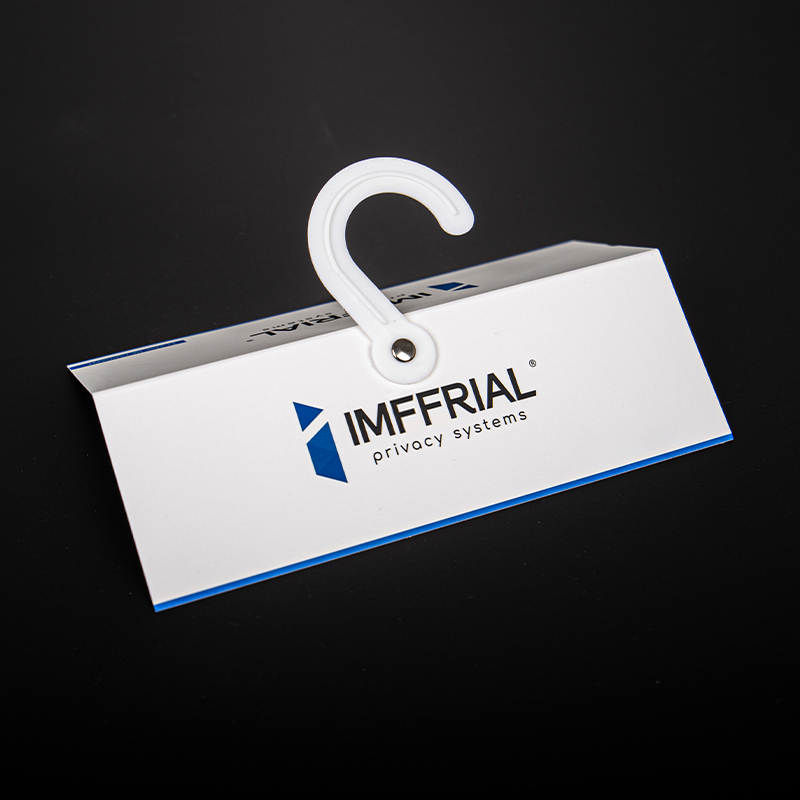 Customized Coated Thick Cardboard Display Paper Hanger for Clothes Fabric Textile Sample