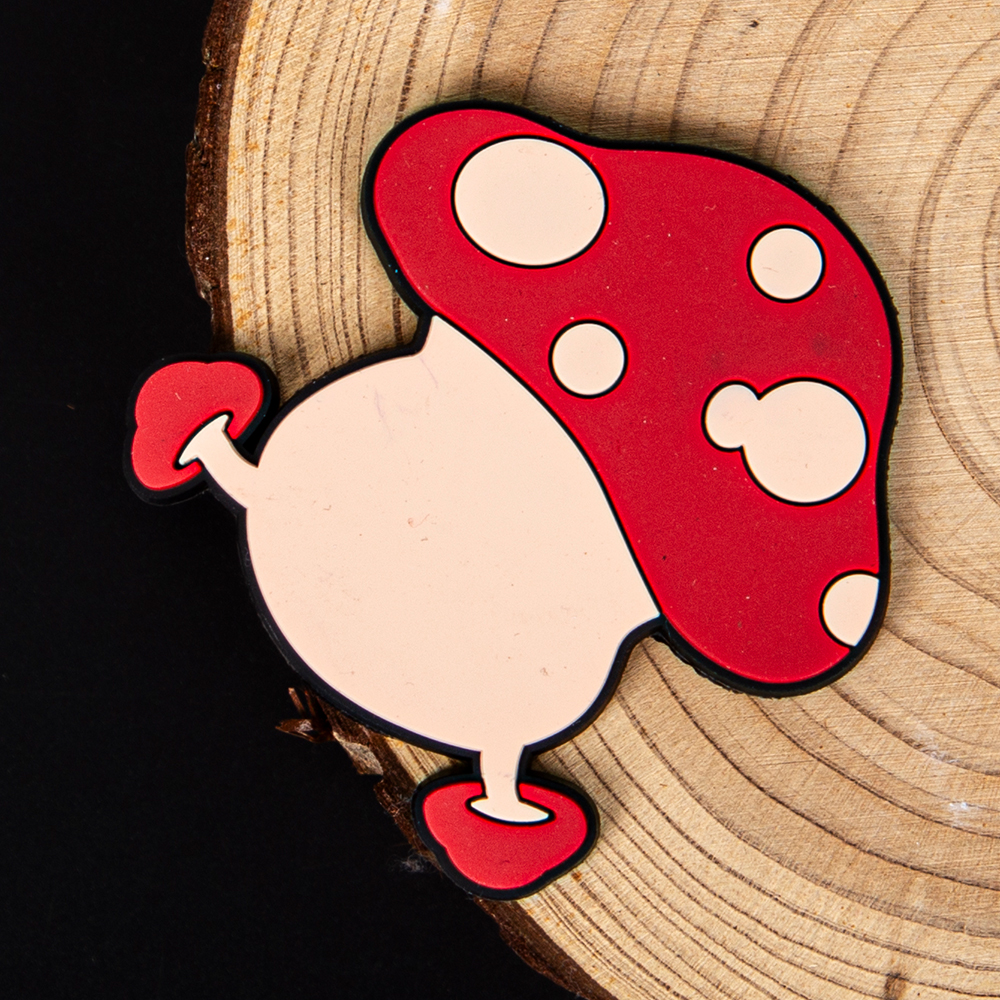Customized Silicone Rubber Fridge Magnets 2D 3D Cartoon Design Gifts with Leather Labels