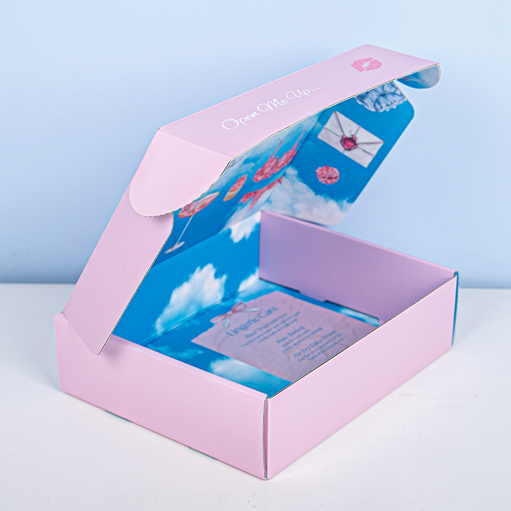 Customized Folding Biodegradable Logo Box Eco Friendly Carton Gift Shipping Mailer Box