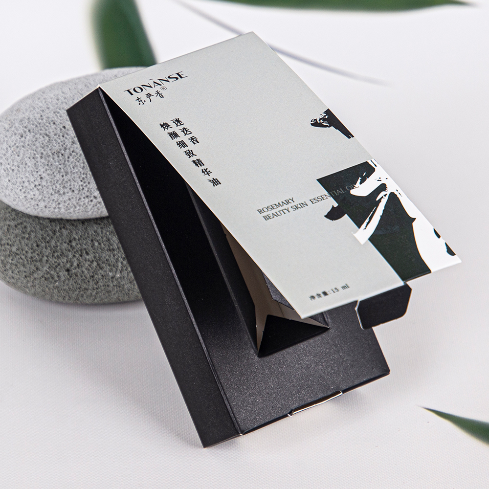 This minimalist flip-top box conceals the ritual of skincare within its details